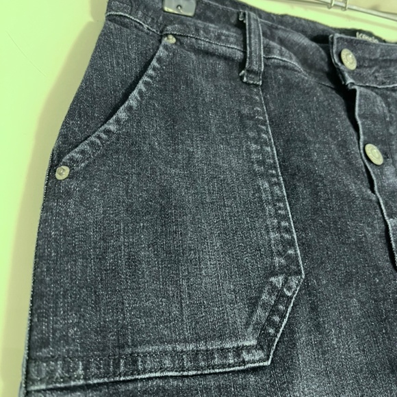 Kensie Button Up Blue Denim Jean Mini Skirt Size M - Picture 9 of 16